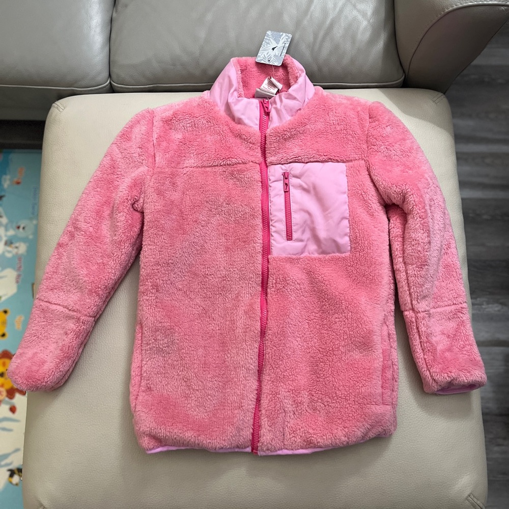 NWT - Tommy Bahama Girls’ Thick and Soft Fleece Coat - Size 10-12 Years Old